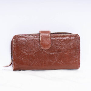 Brown Fancy Leather Purse
