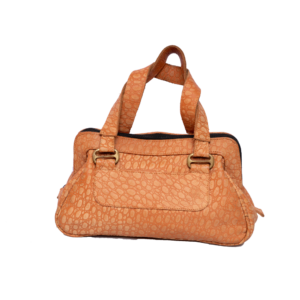 Brown Leather Pattern Handbag
