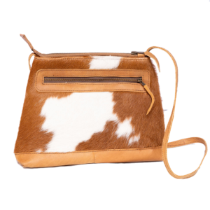 Brown White Hand Bag