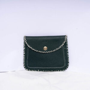 Black Leather Coin Purse