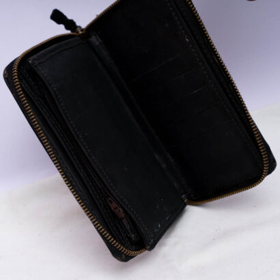 Black Fancy Leather Purse