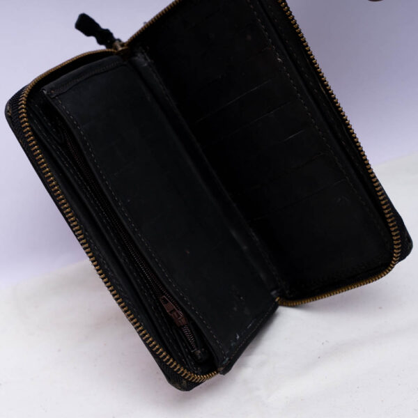 Black Fancy Leather Purse