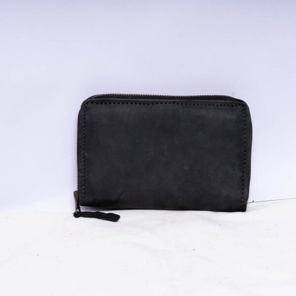 Black Fancy Leather Purse