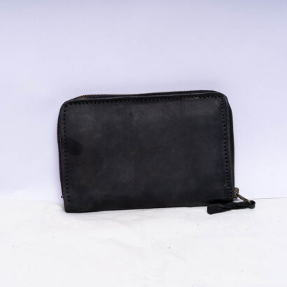 Black Fancy Leather Purse