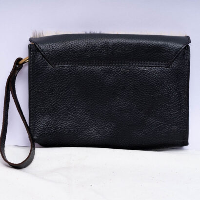 Black Hair On Flip Purse
