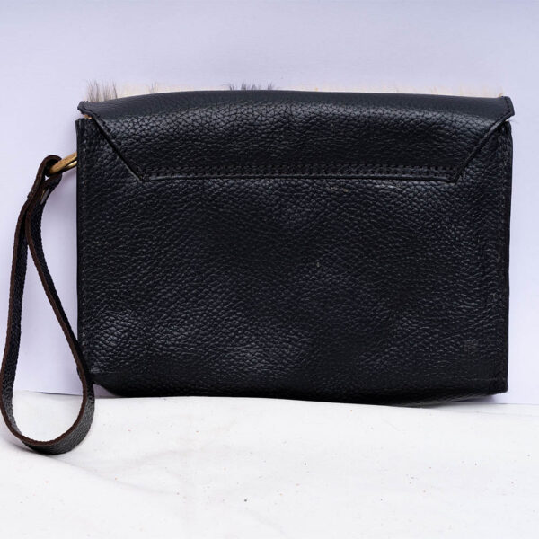 Black Hair On Flip Purse