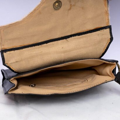Black Hair On Flip Purse