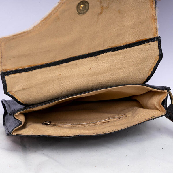 Black Hair On Flip Purse