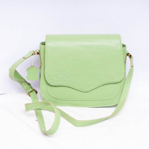Green Leather Sling Bag