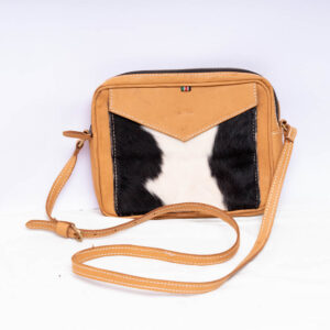 Brown Hair On Pattern Sling Bag
