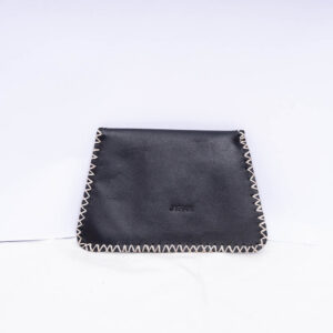 Black Hair On Leather Wallet