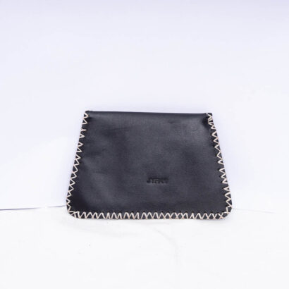Black Hair On Leather Wallet