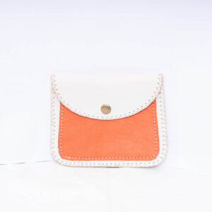 White Orange Wallet