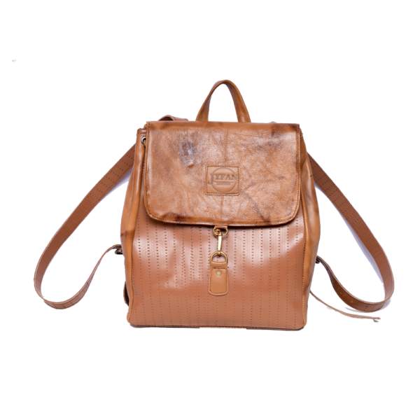 Brown Leather Backpack