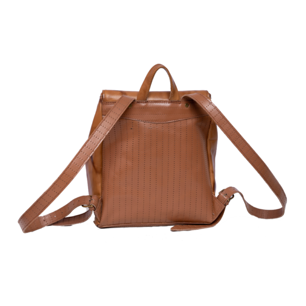 Brown Leather Backpack
