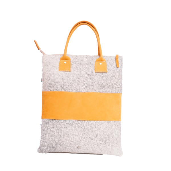 Beige Leather Laptop Sleeve
