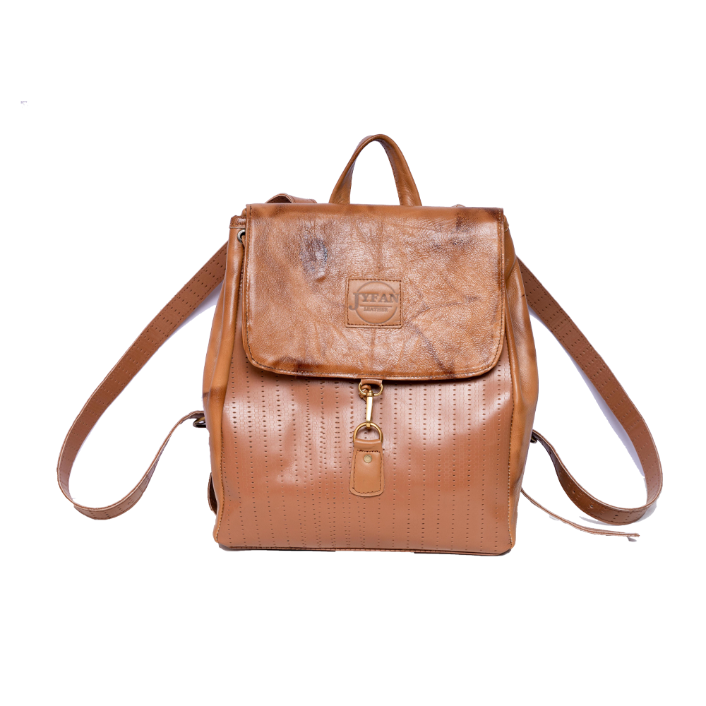 Brown Leather Backpack