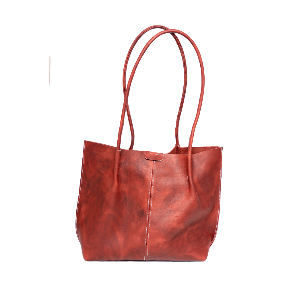 Brown Leather Tote Bag