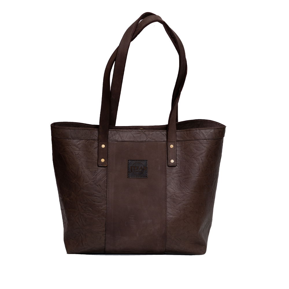 Brown Leather Genuine Tote Bag