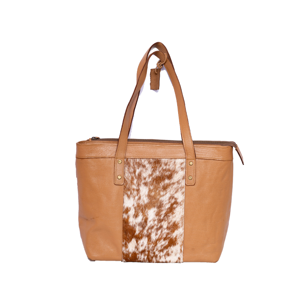 Brown Leather Genuine Tote Bag