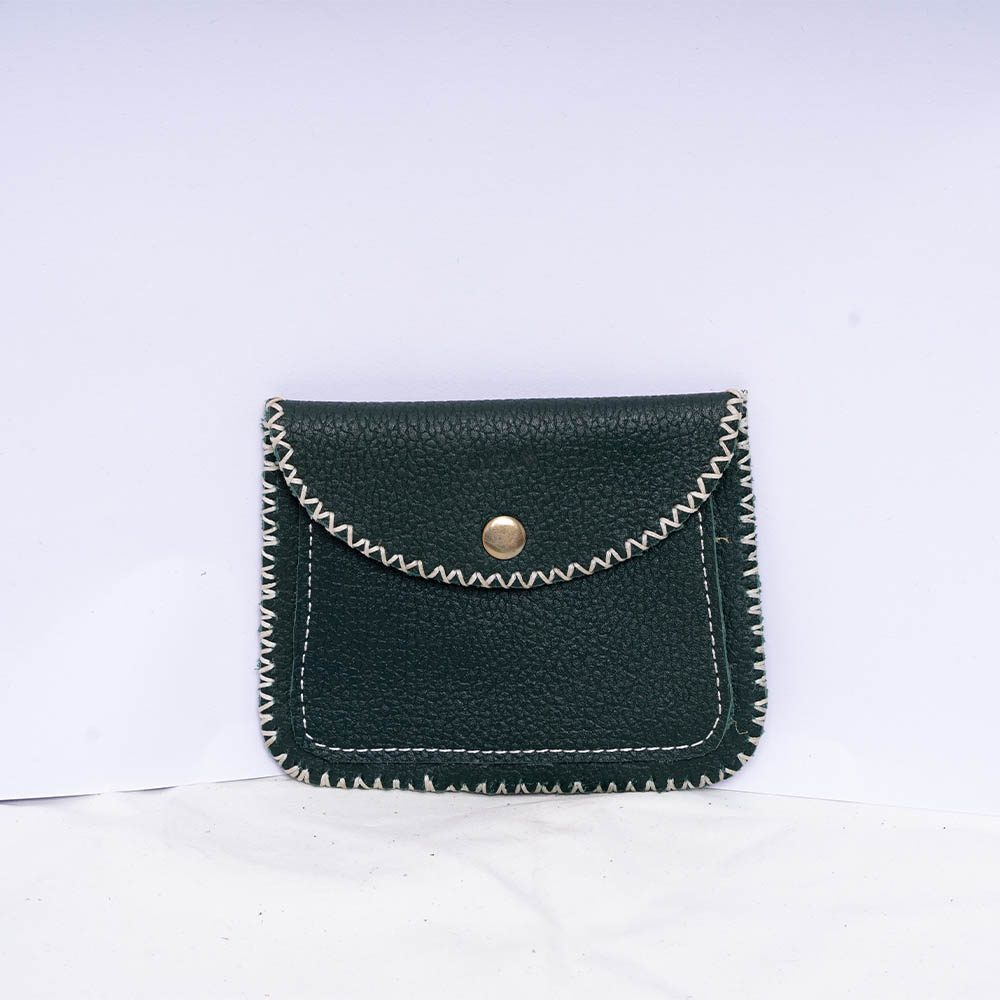 Black Leather Coin Purse