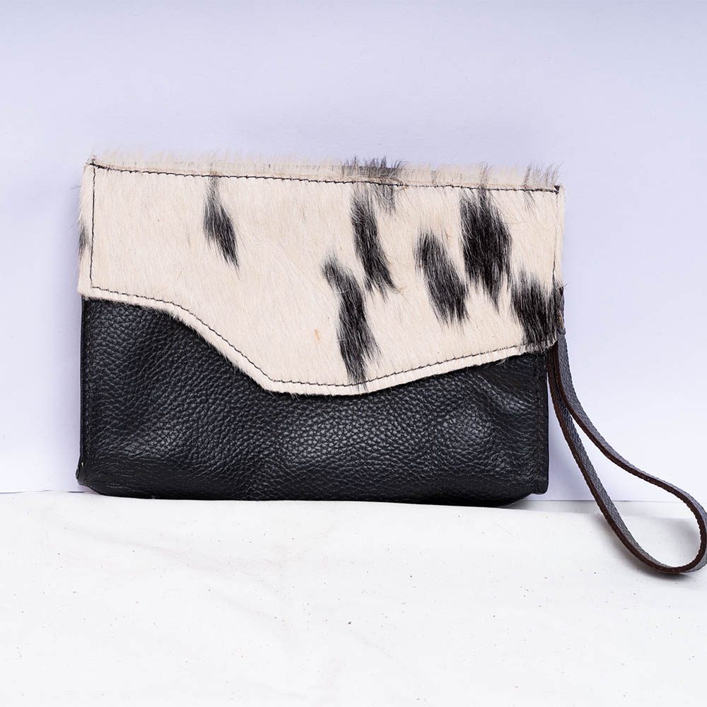 Black Hair On Flip Purse